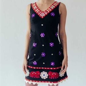 MOSCHINO Made In Italy Elephant Beaded Sequin Dress size 8